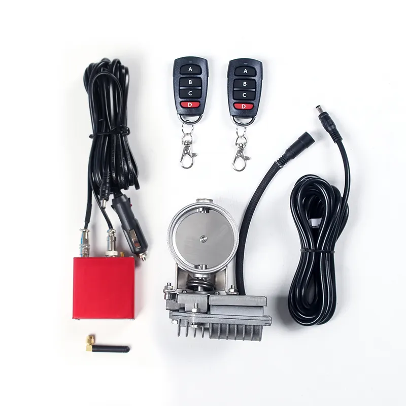 Kit de válvula de escape para motor elétrico, cabeça de solda variável para motor elétrico, caixa de controle vermelha com logotipo personalizado, recorte de 304