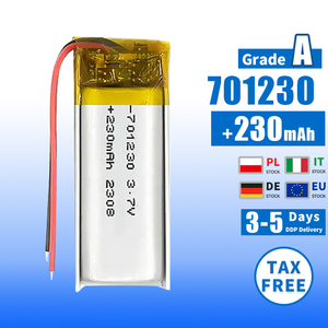 リチウムイオンポリマー電池電池701230 701225 <span class=keywords><strong>Pcb</strong></span> 402035,3.7V 230mAh 160mAh充電式リチウムイオン電池
