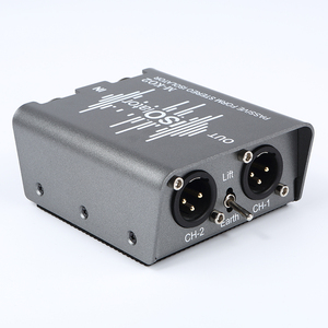工厂价格双向XLR音频隔离器双XLR + 6.35输入和双XRL输出平衡不平衡信号输入/输出