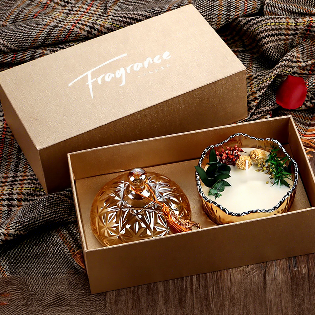 Caja de regalo de aromaterapia con fragancia de té verde