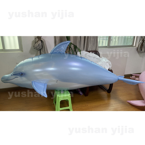 Yüksek kaliteli oyuncaklar yunus şişme hava balık modeli dev şişme uçan Dophin
