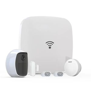 带4CH摄像头功能的IP 4G Wifi智能家居报警集线器商店办公室报警和视频解决方案智能集线器IP 4g报警系统 - Product Image 3