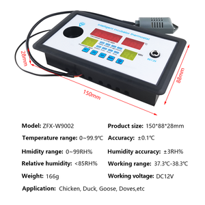 Fuente de alimentación 12V Controlador digital de temperatura y humedad Termostato inteligente con sensor - Product Image 4