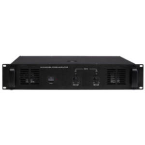 Amplificador de potencia de 2*240W Sistema PA Amplificador de potencia PA de dos canales Entradas independientes de 2 canales y control de volumen, 70V/100V/4 ohmios.