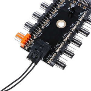ファンハブCpu冷却ハブ10ポート12v4ピン3ピンPwmCpu冷却ファンハブSataコントローラー電源 - Product Image 4