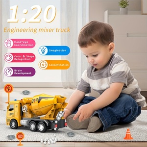 เครื่องผสมปูนซีเมนต์ RC สมจริงจาก YX โมเดล1/20รถก่อสร้างสำหรับสะสม2.4กิกะเฮิร์ตซ์6แชนเนล - Product Image 4