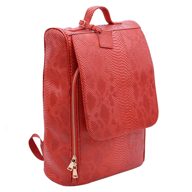 Designers Custom Fashion Luxury Back Packs Waterproof Snake Pattern Leather Bags Backpacks for Women
