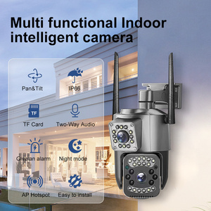 Telecamera di rete esterna 4G di energia solare a infrarossi per visione notturna udibile allarme Loop registrazione Video sensore di CMOS per il rilevamento del movimento - Product Image 4