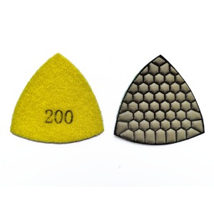 Driehoek Diamant Droog Polijstkussen Graniet Marmer Flexibele Hars Schuurschijf Keramisch Steen Beton Polijstschijf Slijpgereedschap - Product Image 3