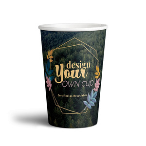 Özel Logo baskılı 7Oz <span class=keywords><strong>9oz</strong></span> lüks karton tek duvar 350gsm tek duvarlı kağıt bardak kahve için çaylı içecek