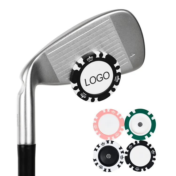 Fabrikanten Golfclub Aangepaste Logo Abs Poker Chip Marker Golf Chip Marker Bal Marker