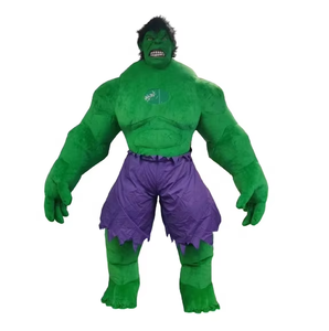 Màu xanh lá cây bơm hơi KHỔNG LỒ HULK Linh Vật Trang phục phim hoạt hình nhân vật <span class=keywords><strong>Inflatable</strong></span> dành cho người lớn Hulk trang phục cho tổ chức sự kiện - Product Image 2