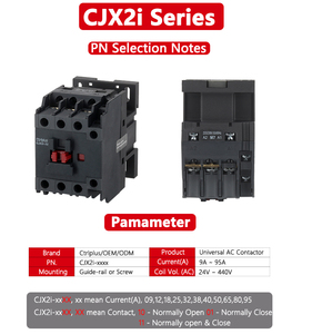 Uygun fiyatlar Lc1 D40 Cjx2-1210 32a 1 faz 4no 4nc Ac kontaktör 30 Amp 220v - Product Image 2