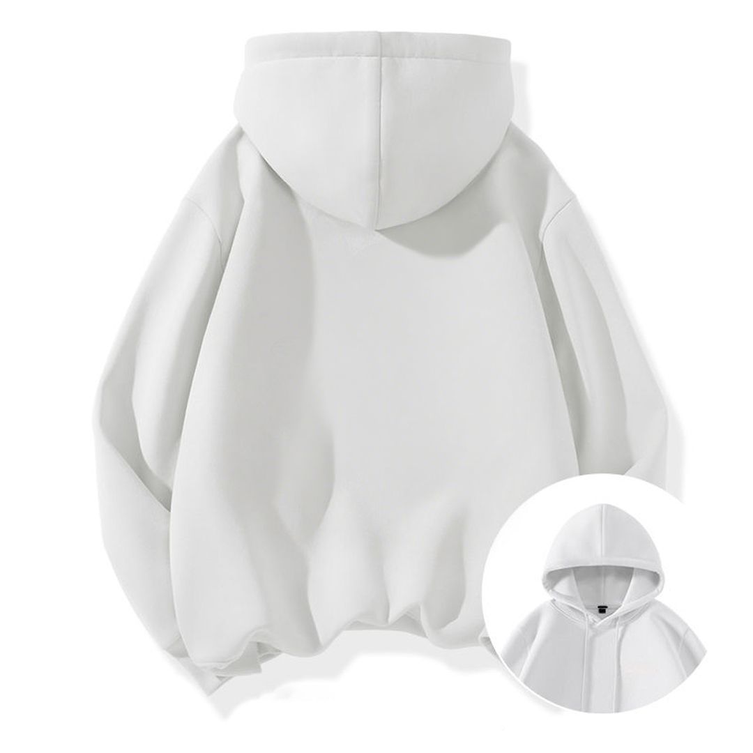 white-thin fabric comfort hooded