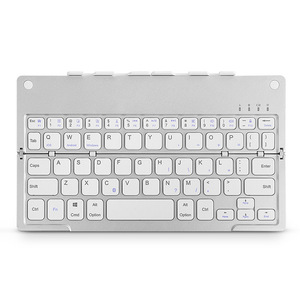 Teclado Bt plegable de diseño Popular, función múltiple, pequeño, delgado, recargable, teclado Blue Tooth - Product Image 1