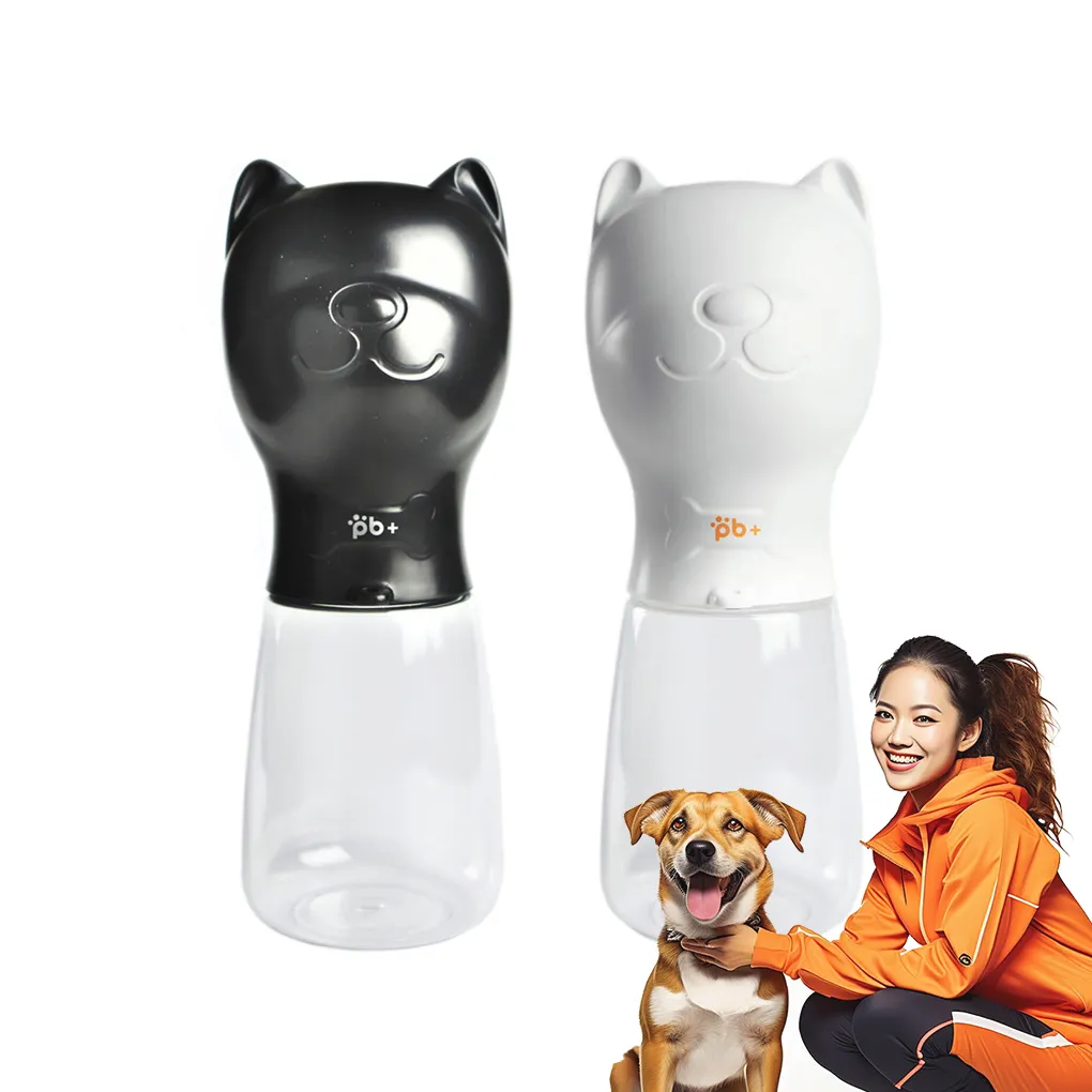 Sıcak satış taşınabilir Pet su şişesi köpek seyahat için yürüyüş batonu ve seyahat yavru kedi suluk Pet dağıtıcı besleyici