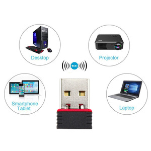 Adaptador WiFi USB inalámbrico 150Mbps Wi Fi antena PC Mini tarjeta de red de Internet LAN Wifi Dongle adaptador receptor Ethernet - Product Image 4