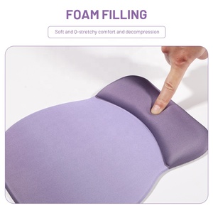Ergonomic Gradient Gray Blue Cloth <strong>Keyboard</strong> <strong>Mouse</strong> Pad with Wrist Rest Custom Color Gel Base for Gaming <strong>Computer</strong> Office Home <strong>Use</strong> - Product Image 3