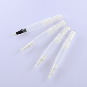 可爱环保空绿色4毫升6毫升麻花笔化妆品包装点击笔塑料唇彩管带私人标志