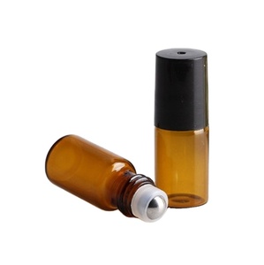 Empty 1 <strong>2</strong> 3 5 10 ml Essential Aroma Oil Roller Roll on Bottle 1ml 2ml 3ml 5ml Clear/Amber Tubular Cosmetic <strong>Perfume</strong> Sample Vial - Product Image 3