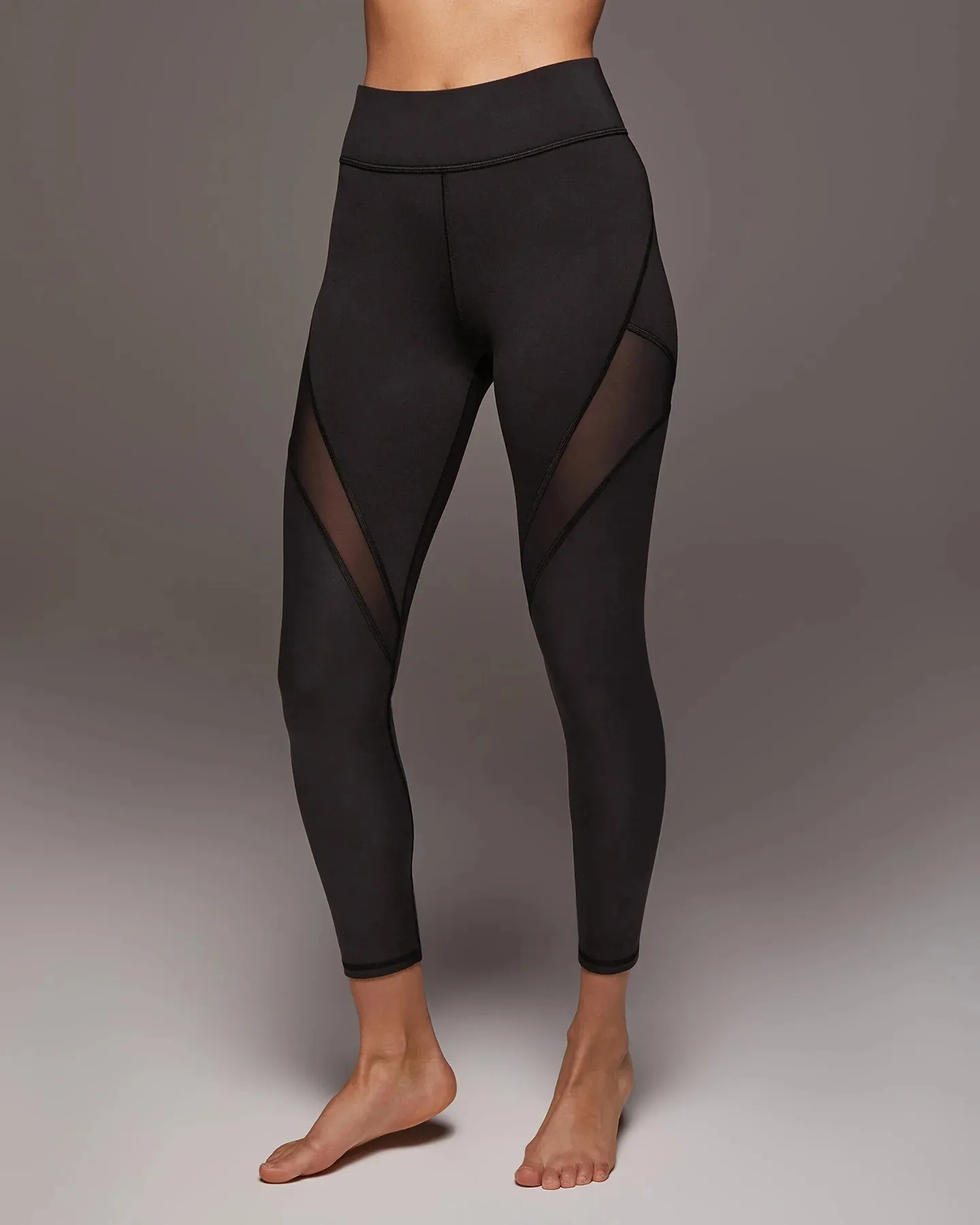 À la mode femmes club fête pantalon noir maille leggings décontracté maigre pantalon pantalon femmes Fuse Gloss Legging