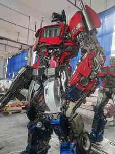 हॉट-सेलिंग उच्च गुणवत्ता वाले ट्रांसफार्मर प्रतिमा विज्ञान-फाई फिल्म रेसिन मूर्तियों से बड़े ऑप्टिमस प्राइम फिबरग्लास मूर्तिकला - Product Image 5