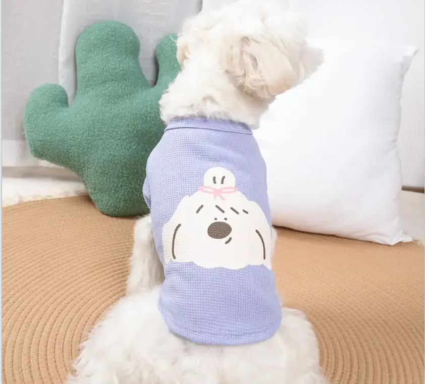 Новый дизайн, футболки для кошек и собак, летняя верхняя одежда для маленьких собак