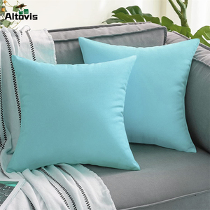 Grosir warna-warni tahan air kustom dicetak bantal lempar untuk piknik berkemah luar ruangan - Product Image 1