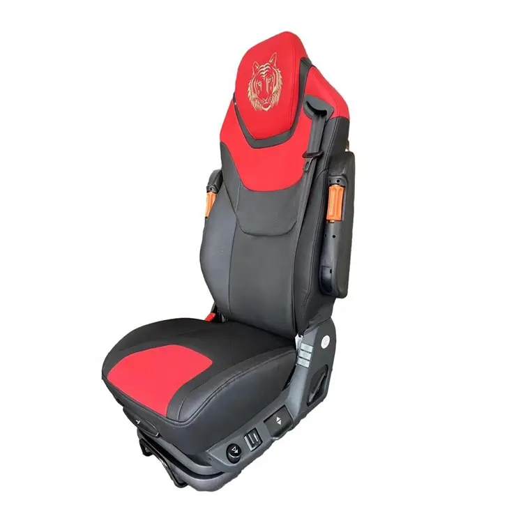 Asiento de conductor de camión con suspensión neumática cómoda al por mayor, asiento deportivo de camión universal para camiones pesados de China