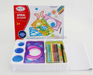 Spirograph cetvel çizim seti plastik grafik modeli cetvel çocuk oyuncakları spirograph - Product Image 2