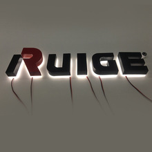 Promotion auf Outdoor Wand montage 3D Back Luminous Logo Alle Arten von Schriftarten mit Fernbedienung für die Dekoration - Product Image 3
