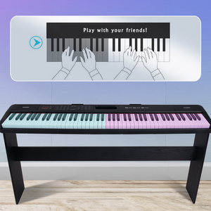 Высококачественная портативная электрическая MIDI BT клавиатура для пианино 88 клавиш с различными функциями - Product Image 5
