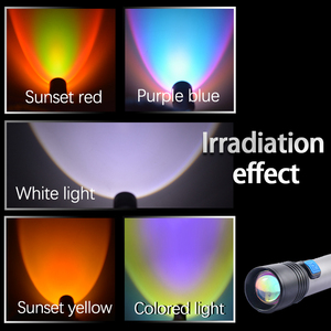 Linterna multifunción de enfoque ajustable, linterna Multicolor brillante, 3 modos de iluminación, Mini linterna para caza, pesca - Product Image 6