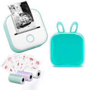 Xách tay mini Pocket máy in T02 với dễ thương trường hợp inkless Máy in nhiệt điện thoại di động máy in cho nghiên cứu, dán, hình ảnh - Product Image 2