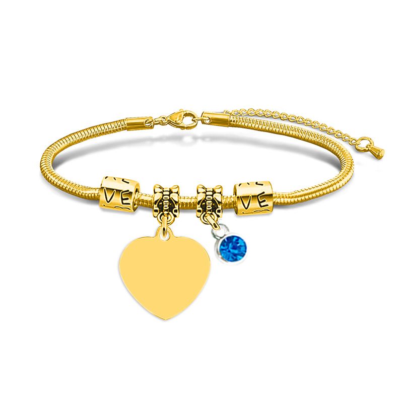 Corazón azul diamante oro