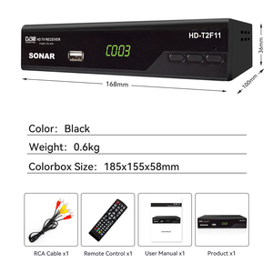 กล่องทีวี DVB-T2ตัวถอดรหัส lptv dstv สำหรับ Africa dvbt2 USB เครื่องรับสัญญาณทีวีแบบ set-top box DVB T2 - Product Image 4