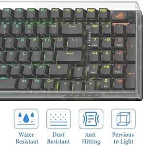 Fabricante Personalizado Acrílico Anti Dust Cover Para Full Size 104 Teclado Chave