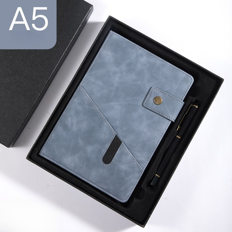 Gray-blue gift box