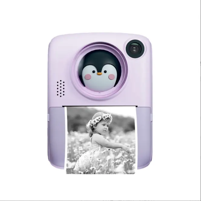 Minicámara térmica para niños, cámara fotográfica instantánea de 2,4 pulgadas, 2600W, portátil, para Selfie, impresión Digital instantánea