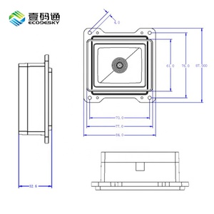 Motor de escaneo de código de barras OEM de alta velocidad EMT6651B Escáner de código QR integrado Módulo lector de código de barras 1D 2D - Product Image 3