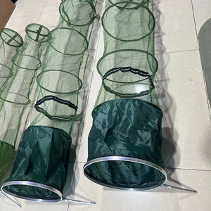 Fish Protection <strong>Round</strong> Aluminum Wheels Night Fishing Small Fish Protection Simple Fishing Protection <strong>Net</strong> Bag Fishing Tackle - Product Image 2