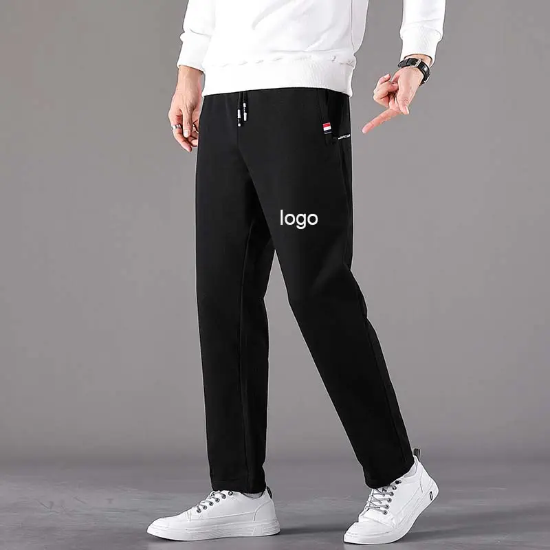 Versão coreana da tendência de tamanho grande calças masculinas formais e calças calças de algodão para homens
