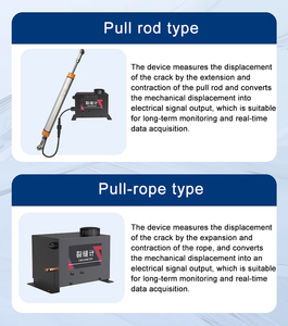 <strong>Renke</strong> High Precision Automatic Digital Crack Width Monitor Pull Rope Crack Meter Sensor
