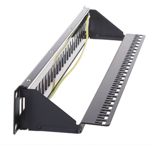 24端口1u 19 "机架安装Stp屏蔽光纤配线架Cat6 Utp/Stp网络配线架 - Product Image 2