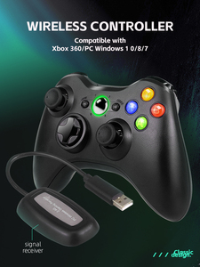 Veri kurbağa beyaz USB kablosuz oyun kolu Gamepad denetleyicisi için Xbox 360/360 ince Windows 10/11 PC oyunları ile uyumlu - Product Image 4