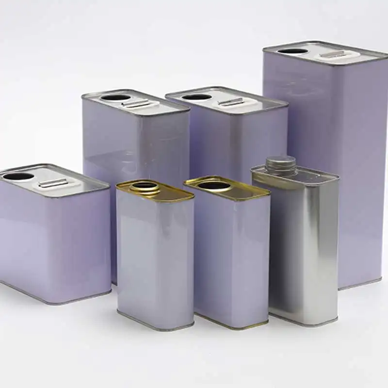 Venda quente 2l Quadrado Metal Tinta Latas De Latas De Recipiente Para Embalagem De óleo