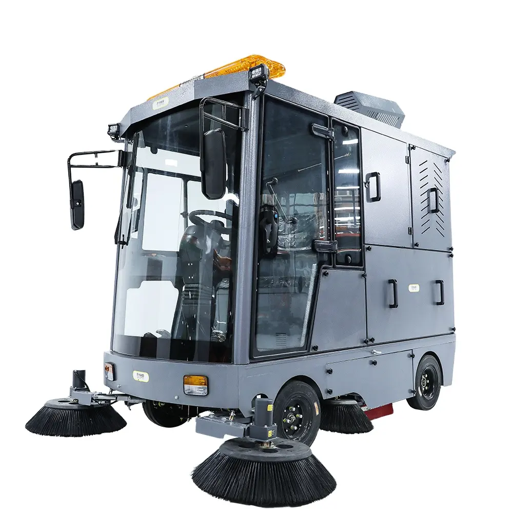 Nouveau camion de nettoyage de balayeuse de rue électrique avec réservoir d'eau pour restaurants fermes moteur haute performance pour les EAU