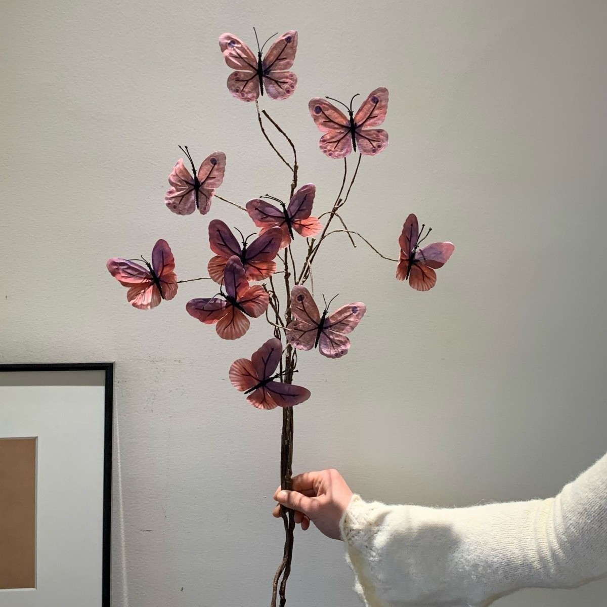 Un tas de papillons violets