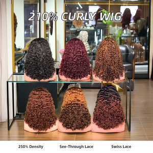 13x4 Roman xoăn sóng nước phía trước tóc giả siêu đôi vẽ 12A tóc con người Việt Nam mật độ 250% dài trong suốt Thụy Sĩ - Product Image 5