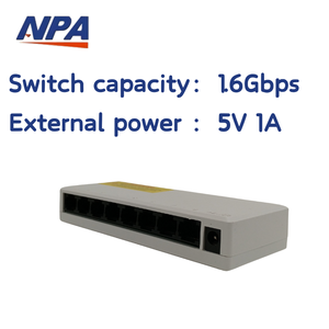 Precio barato 8 puertos 10/100Mbps interruptor Ethernet interruptor de caja de plástico interruptor de red para CCTV Monitor red IP - Product Image 2
